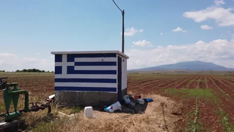 Steady GreekFlag Stock Footage 133760817