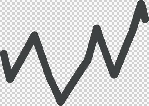 Steady increase in line graph Illustration