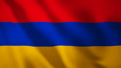 Steady Loopable Animation Shot Of Armenia Flag, Official Country Symbol Stock-Footage 140532384