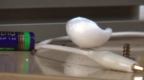 Steady pan across work bench Stock-Footage 1135016