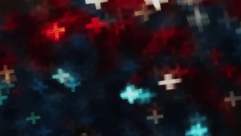 Steady plus bokeh colorful Stock Footage 119287707