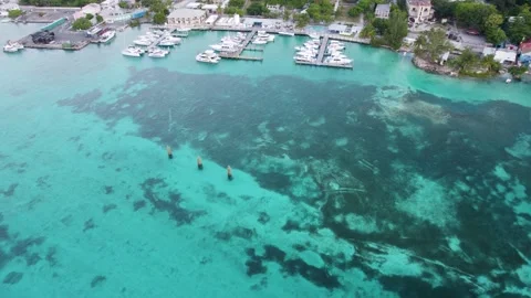 Steady shoot at Bimini marina Stock Footage 232437314