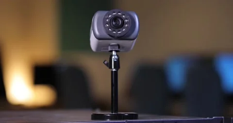 Steady shot of CCTV camera Stock Footage 146728682