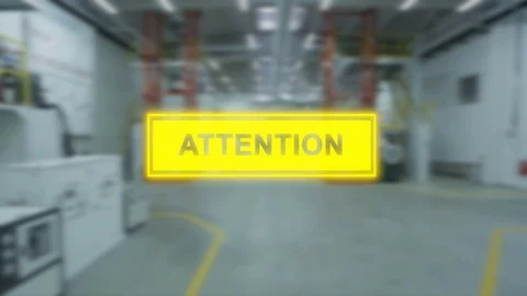 Steady shot inside a large industrial manufacturing company workshop. Stock Footage 105858083