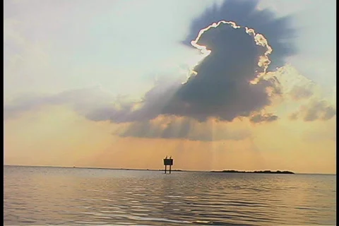 Steady Shot of Looking Off Into the Horizon Stock Footage 142488