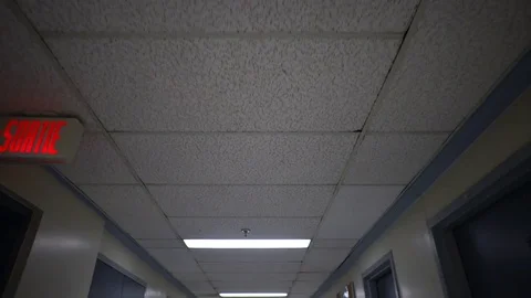 Steady Slow Motion Walk Through School Corridor Vidéo 85040446