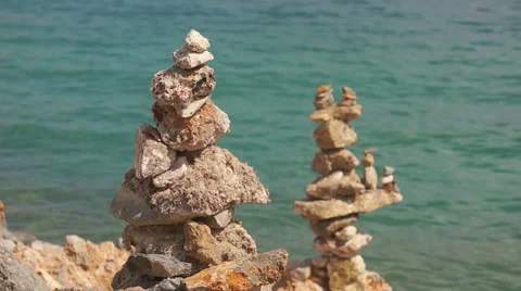 Steady stones Stock Footage 42831128