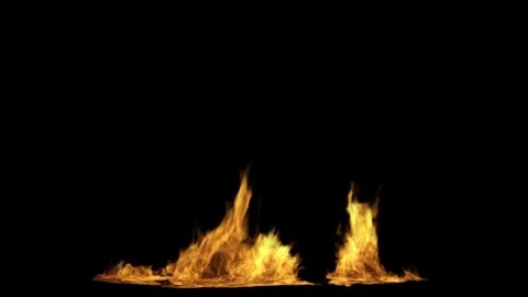 Steady Surface Blaze Atmospheric Layer on black backgroun Stock Footage 325501097
