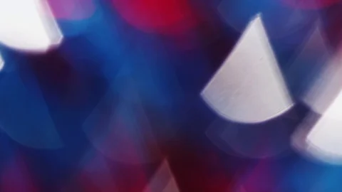 Steady triangular bokeh blue &amp; red Stock Footage 119287757