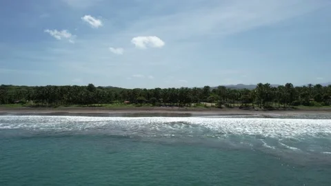 Steady View Of The Beach From Ocean Stock Footage 219237210