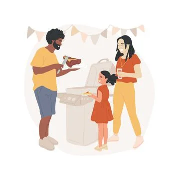 Steak abstract concept vector illustration. Stock Illustration