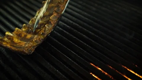 Steak On Barbecue Grill 動画素材 104545503