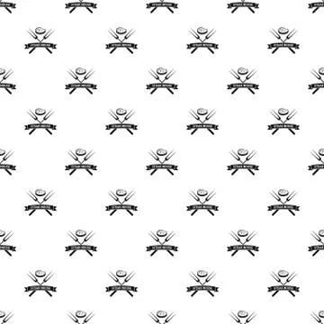 Steak bbq house pattern seamless vector Stock Illustration