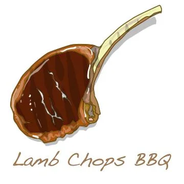Steak BBQ vector Stock Illustration
