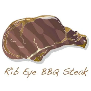 Steak BBQ vector Stock Illustration