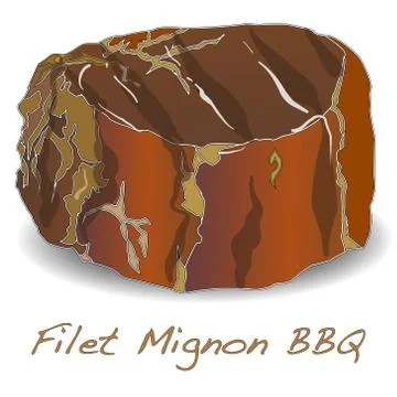Steak BBQ vector Stock Illustration