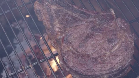 Steak being cooked slow motion 3 Stock Footage 194714855