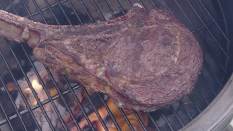 Steak being cooked slow motion Stock Footage 194714916