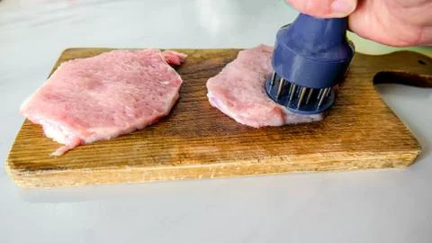 Steak cooked on a board Stock Photos