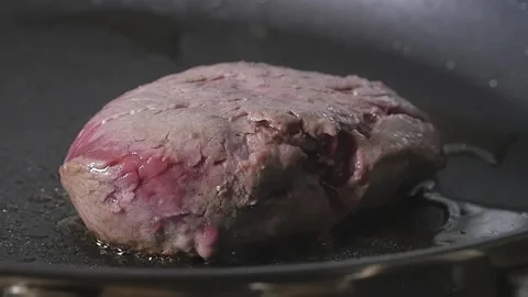 Steak Cooking Stock Footage 169612357