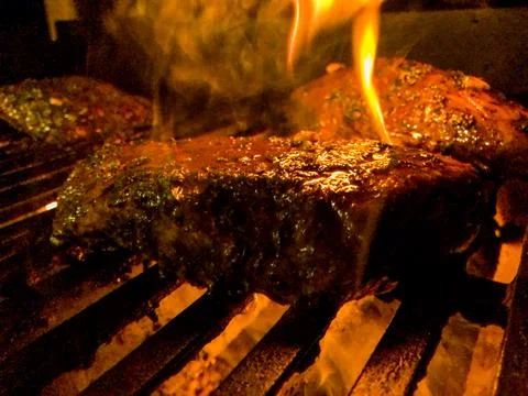 Steak Cooking Stock Photos