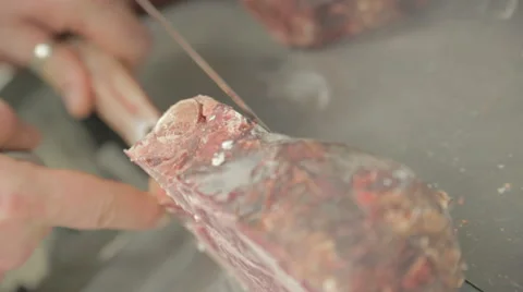 Steak Cut With Saw Stockbeeldmateriaal 41919541