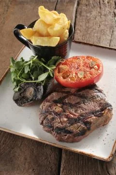 Steak dinner Stock Photos