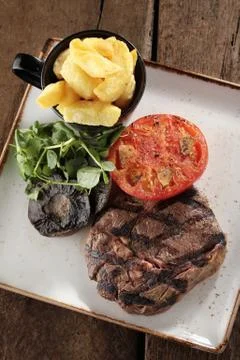 Steak dinner Stock Photos