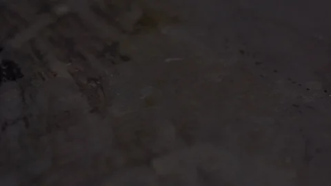 Steak filet being cooked and seasoned on a cooking plate Video stock 128823281