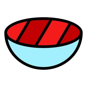 Steak food icon vector flat Stock Illustration