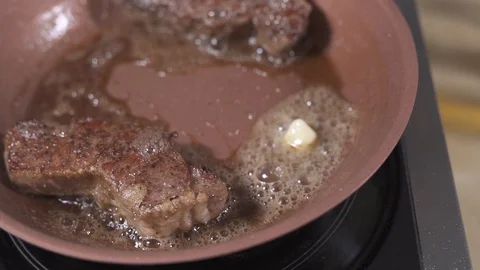 Steak fried Stock Footage 127124761