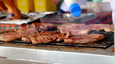 Steak grill Stock Footage 47311818