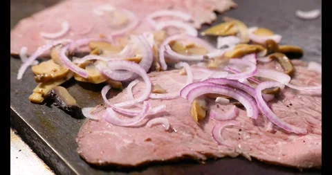 Steak on grill Stock Footage 295958227