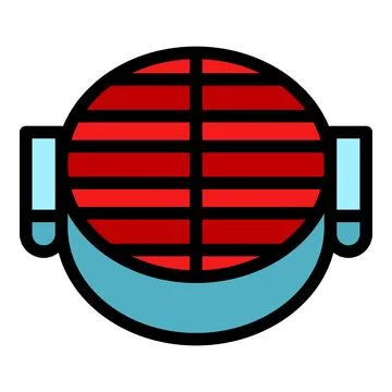 Steak grill icon vector flat Stock Illustration