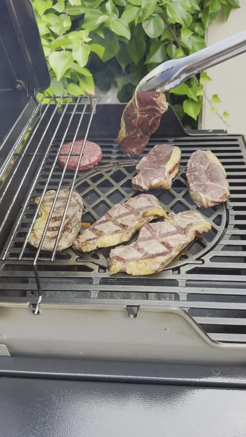 Steak grilled Stock Footage 310997796