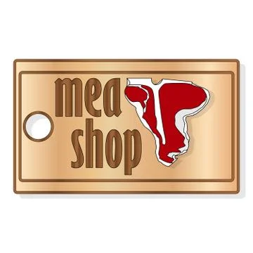 Steak House or Meat Store Labels Stock Illustration