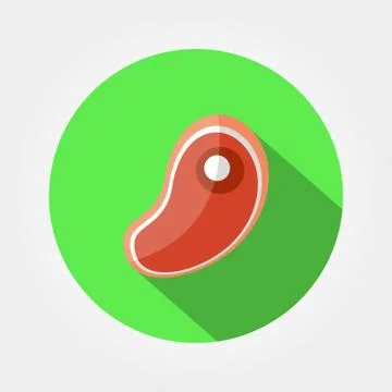 Steak icon Stock Illustration