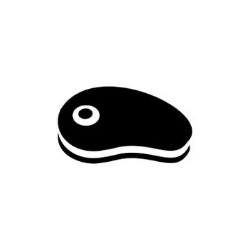 Steak icon simple flat style illustration image Stock Illustration