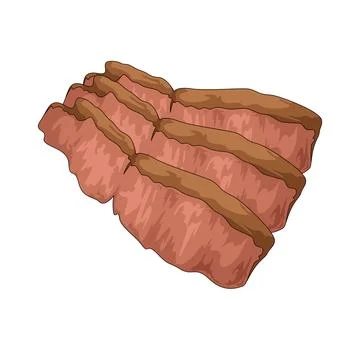 Steak illustration Stock Illustration