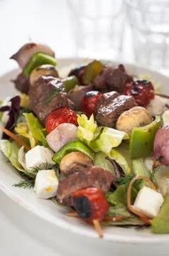 Steak Kebab Stock Photos