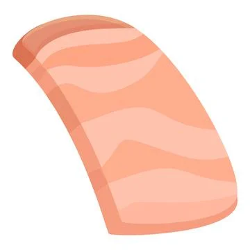 Steak lard icon cartoon vector. Pork meat Stock Illustration