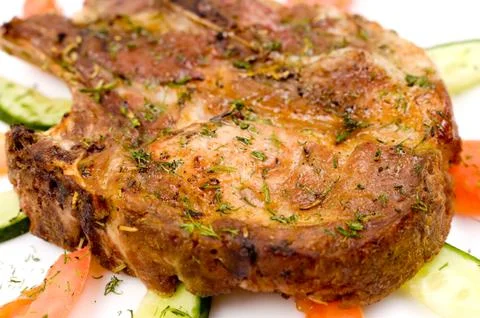 Steak, macro Stock Photos