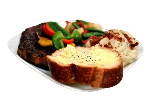 Steak meal Stock Photos