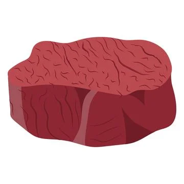 Steak meat. Vector illustration on a white background Stock Illustration