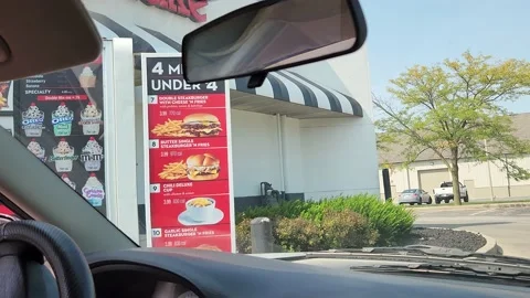 Steak N Shake Drive Thru Signage Restaur... | Stock Video | Pond5