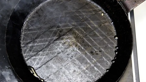 Steak in pan Stock Footage 107883784