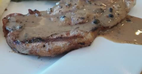 Steak on a plate Stock Photos