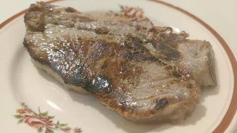 A steak on the plate Stock Photos