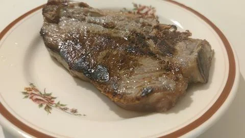 A steak on the plate Stock Photos