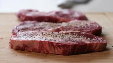 Steak Seasoning Stock Footage